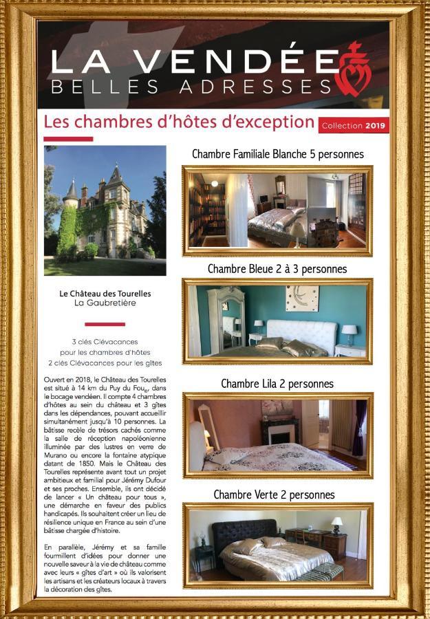 Le Château Des Tourelles En Vendée Couette-café La Gaubretiere